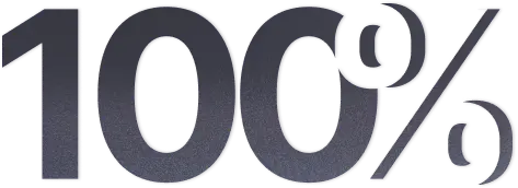 one hundred percentage